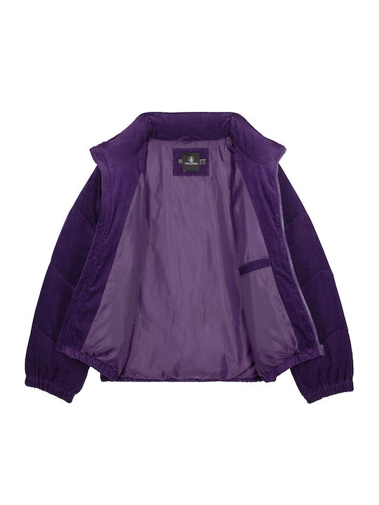Cord'n Stone Късо Дамско Puffer Якето За Зима Acai