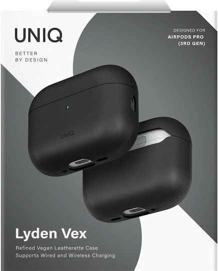 Uniq Lyden Θήκη Δερμάτινη σε Μαύρο χρώμα για Apple AirPods Pro 3