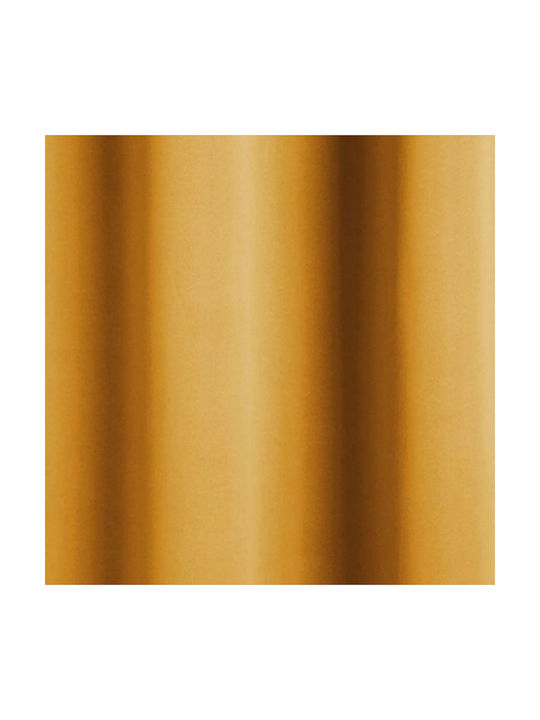 Atmosphera Комплект Затъмняващи Пердета с Копчета Жълти 135x240см