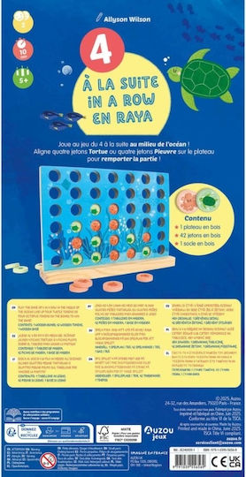 Επιτραπέζιο Παιχνίδι 4 À La Suite In A Row En Raya για 2 Παίκτες 5+ Ετών Auzou