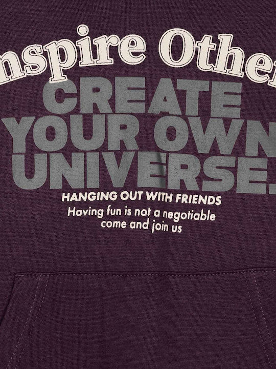 Kids Sweatshirt with Hood Burgundy