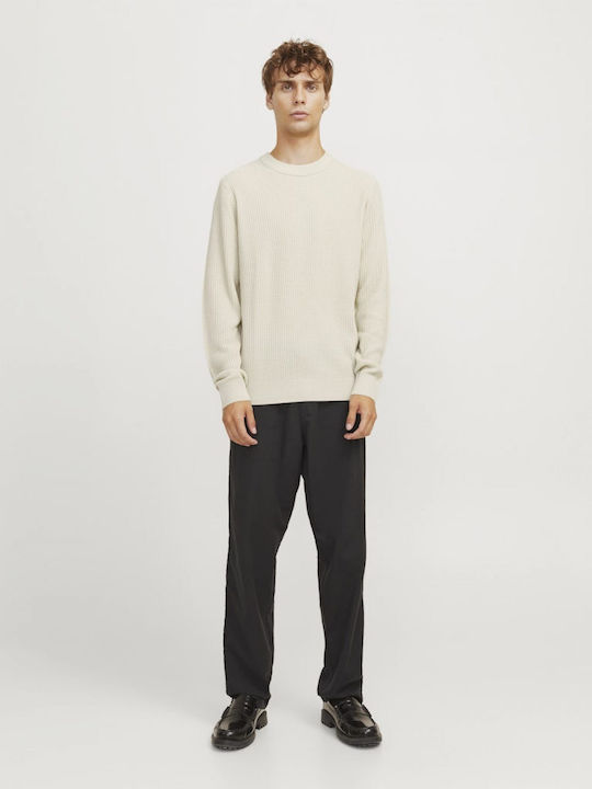 Langarm-Pullover Beige