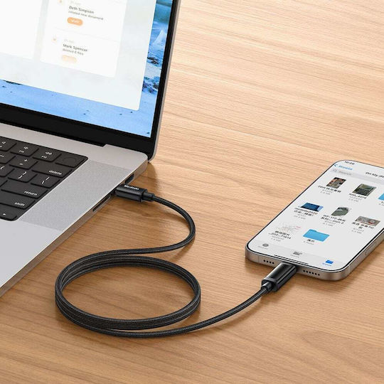 Mcdodo LED USB 2.0 Cable USB-C male - USB-C 100W Μαύρο 1.2m