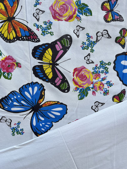 Pestemal Beach Towel Pareo Cotton White 180x100cm