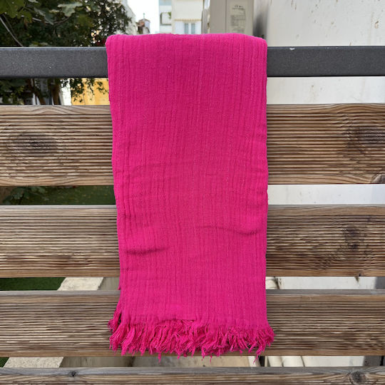 Pestemal Beach Towel Cotton Fuchsia 180x100cm.