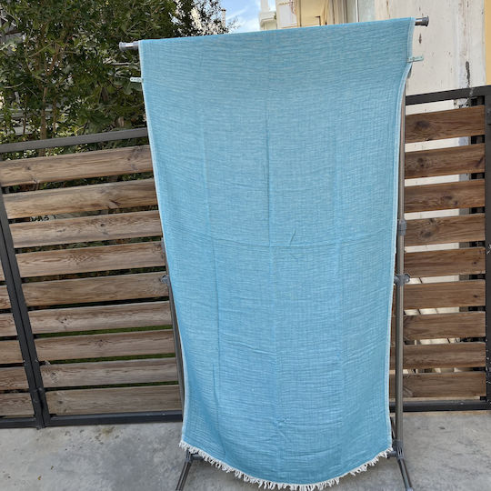 Pestemal Beach Towel Cotton Turquoise 180x100cm.