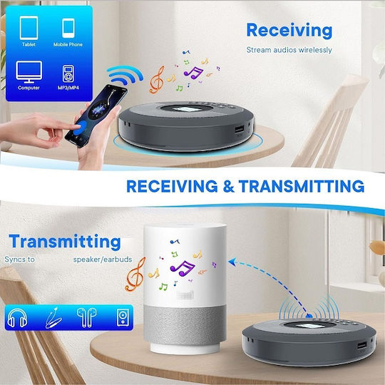 Pm20 Φορητό Ηχοσύστημα με CD / Bluetooth / USB Μαύρο