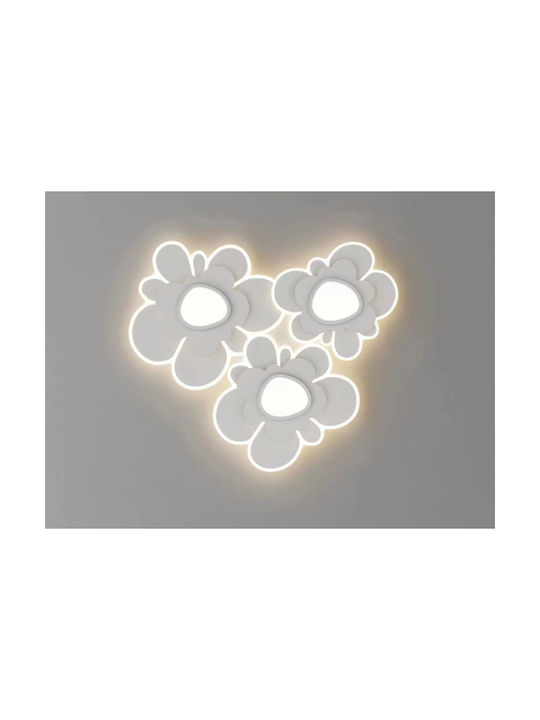 Lightplanet Deckenleuchte Weiß mit Integrierter LED und Fernbedienung