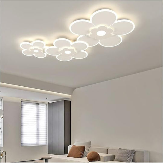 Lightplanet Ceiling Mount Light White with Integrated LED and Remote Control