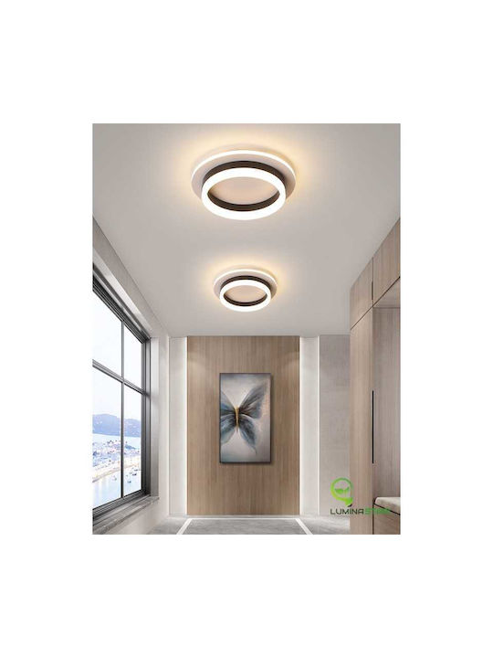 Lightplanet Πλαφονιέρα Οροφής Μαύρη με Ενσωματωμένο LED