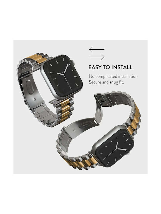 Burga Armband Rostfreier Stahl Gold (Apple Watch 4/5/6/7/8/9/10/11, SE, Ultra)