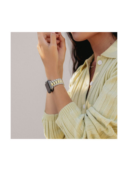 Burga Armband Rostfreier Stahl Gold (Apple Watch 4/5/6/7/8/9/10/11, SE, Ultra)