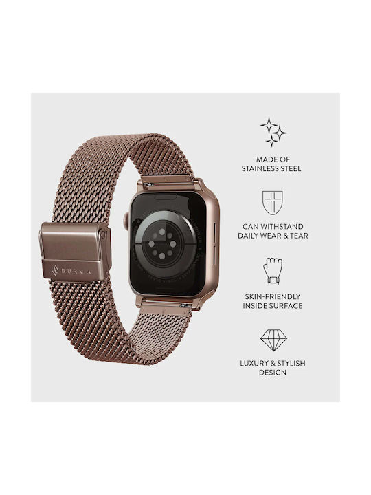 Burga Armband Rose Gold (Apple Watch 4/5/6/7/8/9/10/11, SE, Ultra) Burga Armband Rose Gold (Apple Watch 4/5/6/7/8/9/10/11, SE, Ultra)