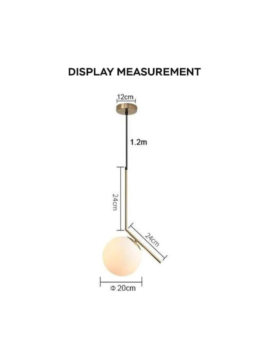 Lightplanet Κρεμαστό Φωτιστικό με Ντουί E27 15x15εκ.