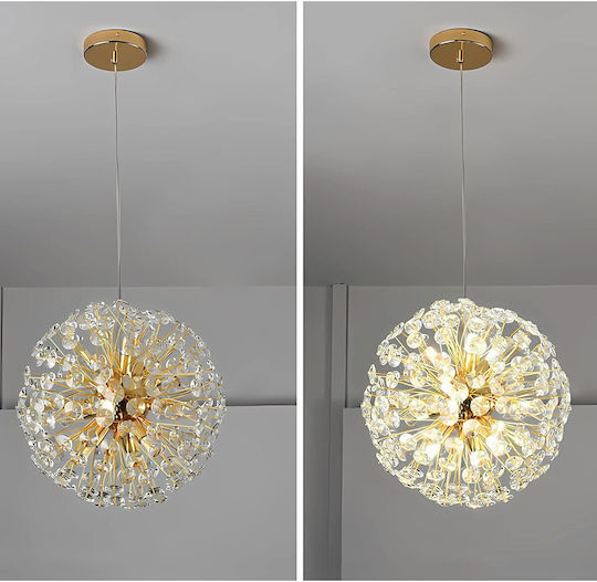 Lightplanet Κρεμαστό Φωτιστικό Χρυσό 30x30εκ.