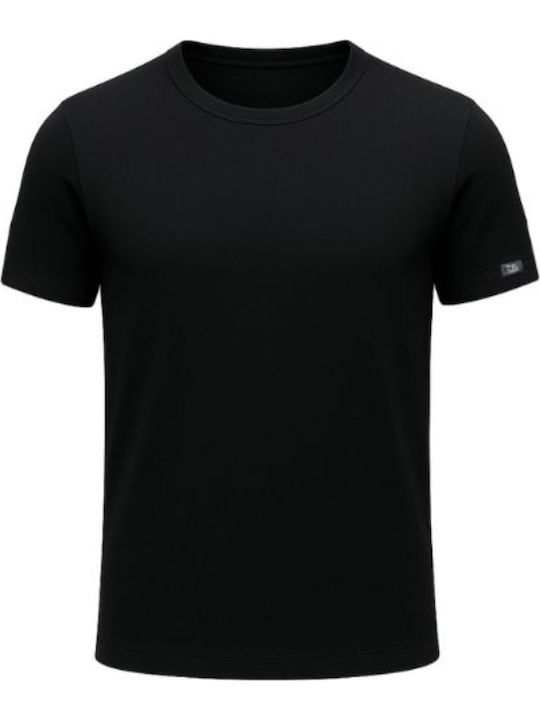 BS Collection Herren Thermo Kurzarmshirt Schwarz