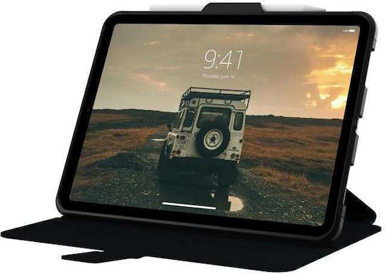 UAG Scout Folio Flip Cover Durable Blacη (Apple iPad 11 & 10.9 (2025/22 - 11/10th gen)) 12339IB14040