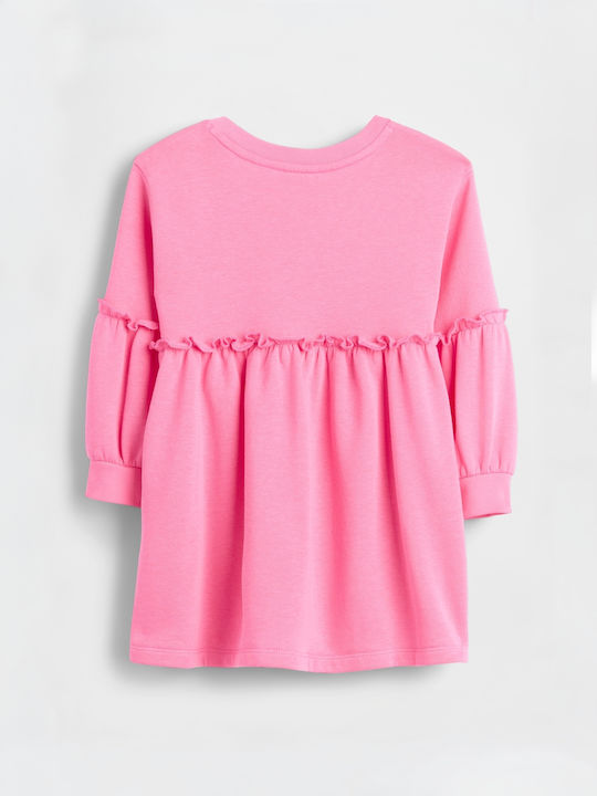 Kinderkleid Mädchenkleider Langärmelig Rosa