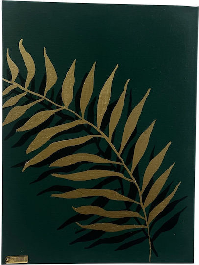 Διακοσμητικός Πίνακας Gold Tropical Leaves