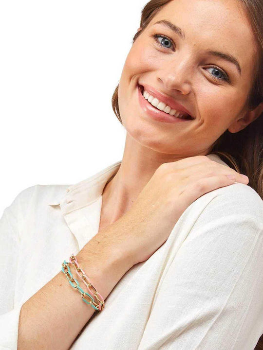 Chain Neck made of Stainless Steel Gold-plated Wide Thickness 8mm and Length 52cm