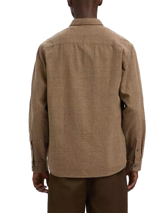 Selected Памучно Риза Brown