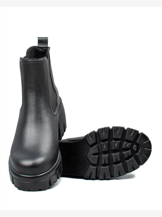Дамски Ботуши Черни 2525 ЧЕРНО