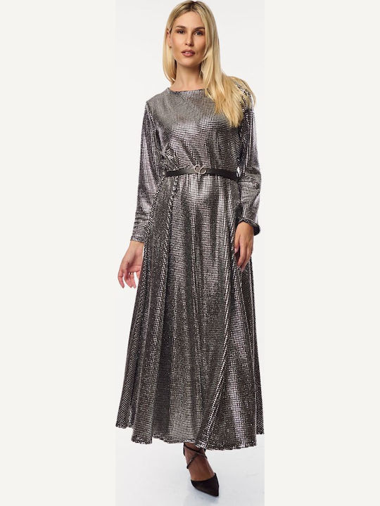 Maxi Abendkleid Silver