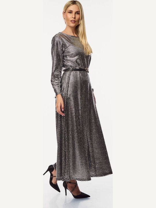 Maxi Abendkleid Silver