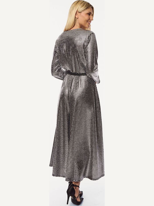 Maxi Abendkleid Silver