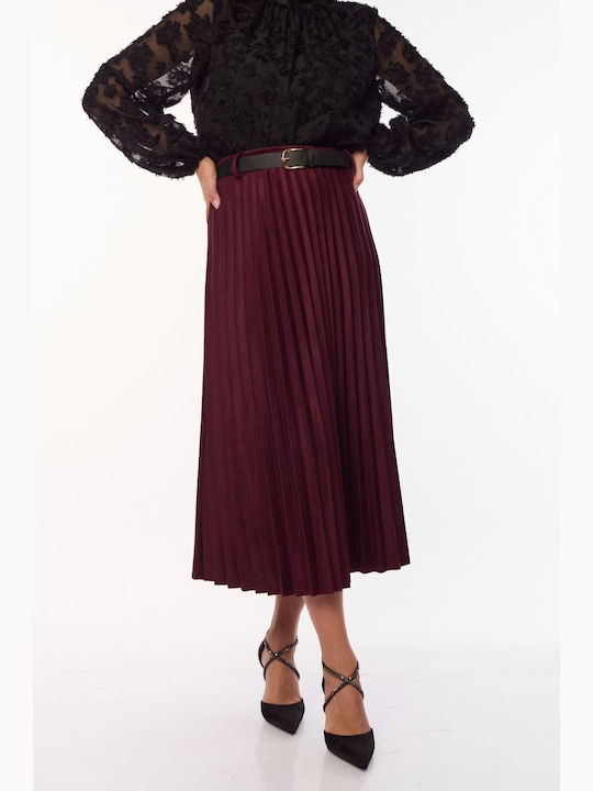 Maxi Φούστα Μπορντό