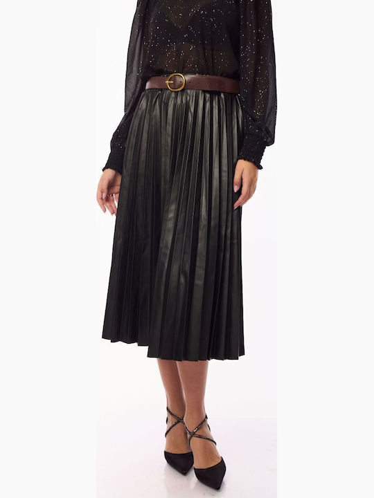 Leather Skirt Black