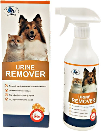 Clean Pets Solution Urine Remover Cats Dogs Orange Scent 500 Ml