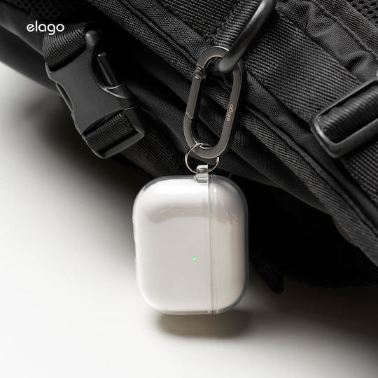 Elago Θήκη Σιλικόνης με Γάντζο σε Διάφανο χρώμα για Apple AirPods Pro 3