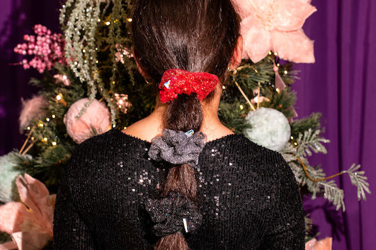 Тюлена Червена Scrunchie Twinkle Red Scrunchie