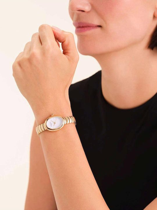 Rosefield Women's Watch with Gold Metal Bracelet