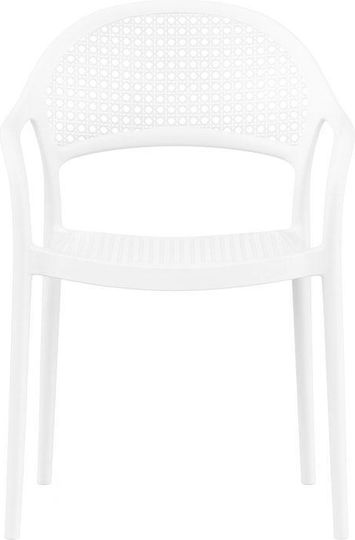 Καρέκλα Nephele Λευκό 57x52x81εκ.