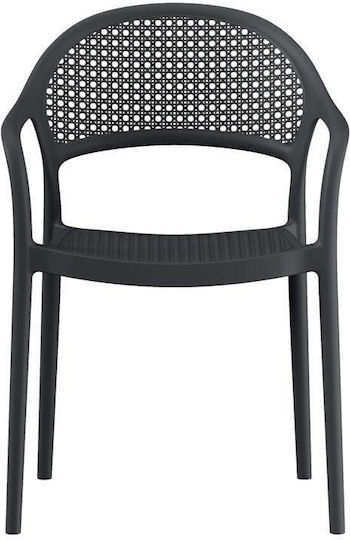 Καρέκλα Nephele Μαύρο 57x52x81εκ.