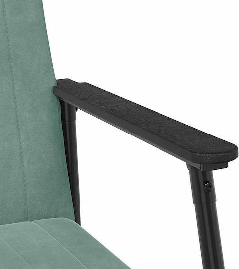 Velvet Armchair Light Blue 59x75x78cm