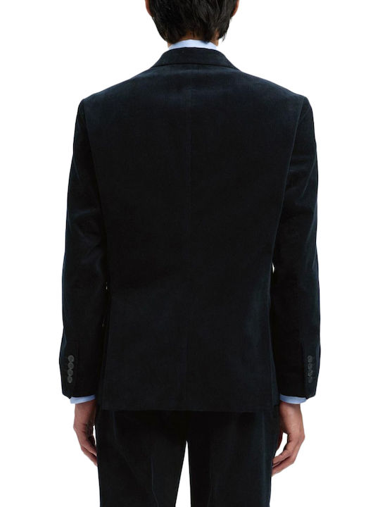 Selected Men's Summer Suit Jacket Regular Fit Blue