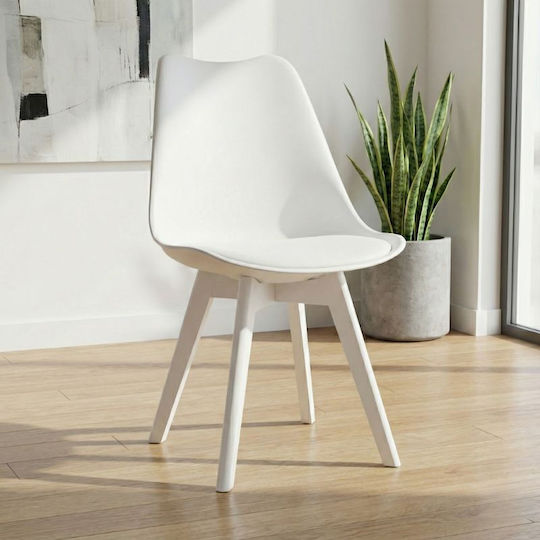 Viva Dining Room Polypropylene Chair White 48.5x54x80cm