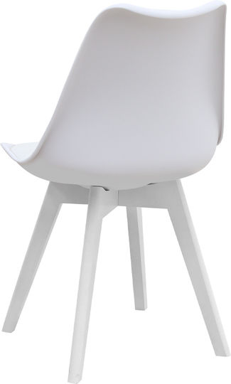 Viva Dining Room Polypropylene Chair White 48.5x54x80cm