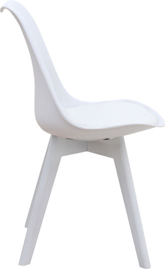 Viva Dining Room Polypropylene Chair White 48.5x54x80cm