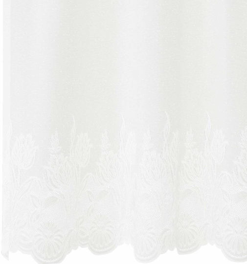 vidaXL Perdea Cu Bretele Albă 900x240cm