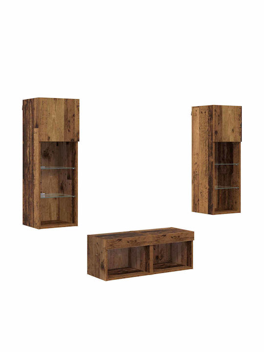 Wohnzimmer TV-Einheit Artisan Oak mit Beleuchtung L40xB30xH30cm