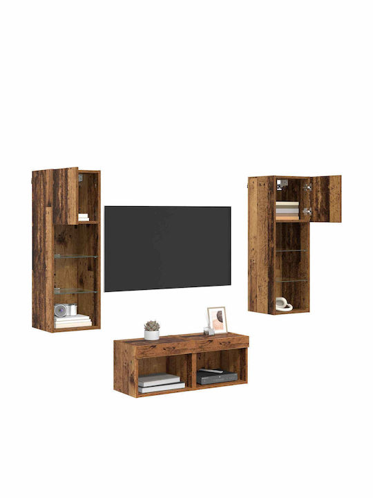 Wohnzimmer TV-Einheit Artisan Oak mit Beleuchtung L40xB30xH30cm