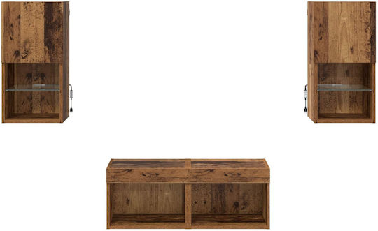 Животно помещение ТВ единица Old Wood с Осветление Д30.5xШ30xВ60бр