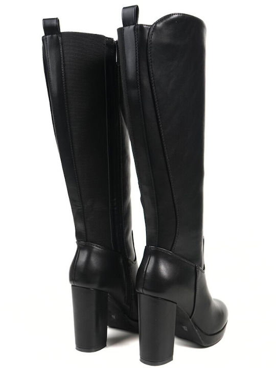 Damenstiefel mit hohem Absatz Schwarz