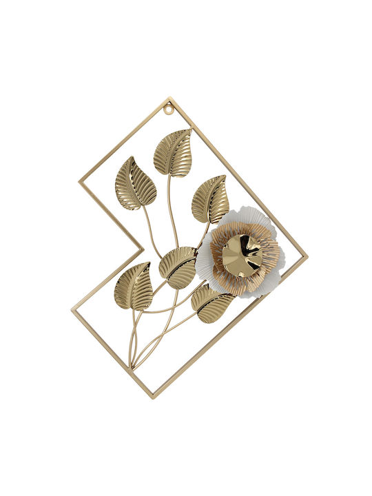 Keskor Wall Decor Gold Made of Metallic 123x5x56cm