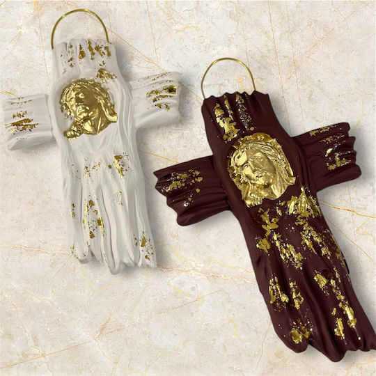 3D Hanging Wall Decor White Made of Ceramic Material