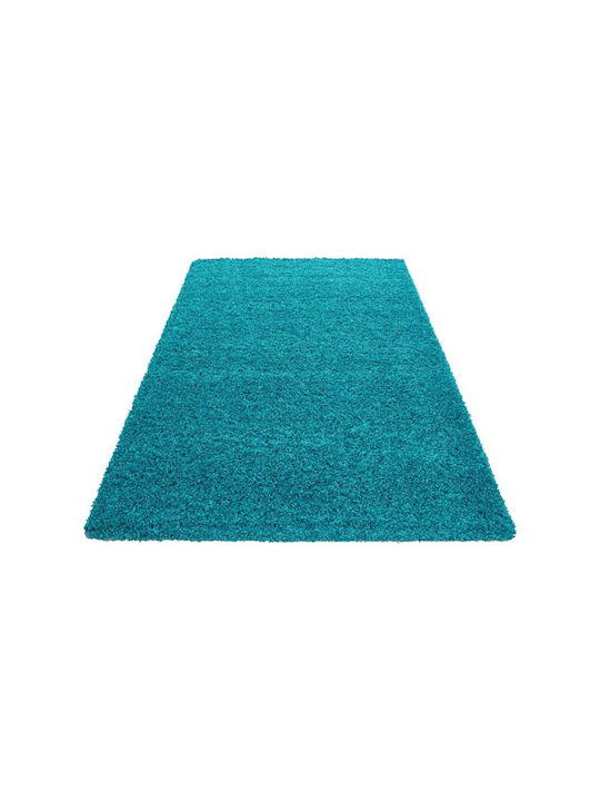 Lanoso Σετ Shaggy Χαλιά Κρεβατοκάμαρας Blue 5500B Blue 3τμχ